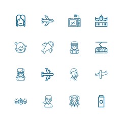 Editable 16 grey icons for web and mobile