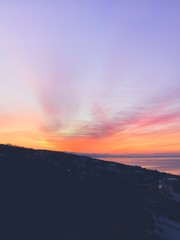 Colorful sky background