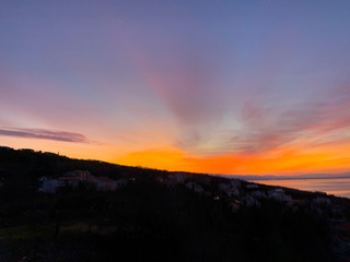 Colorful sky background