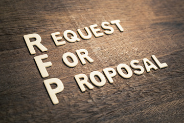 Fototapeta premium RFP Acronym (Request For Proposal)
