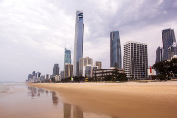 Naklejka premium Surfers Paradise, Gold Coast, Australia