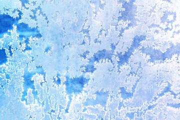 Abstract blue frost background