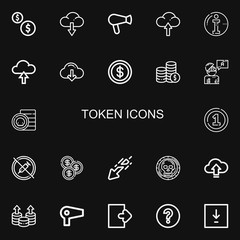 Editable 22 token icons for web and mobile