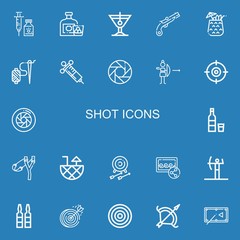 Editable 22 shot icons for web and mobile