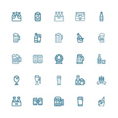 Editable 25 froth icons for web and mobile