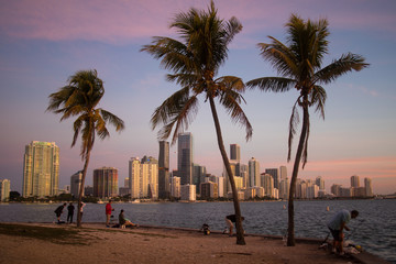 BRICKELL Skyline at sunrise