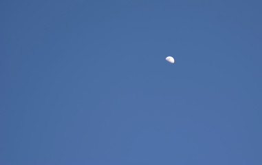 Luna en el atardecer