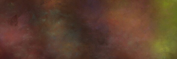 Fototapeta na wymiar abstract painting background graphic with old mauve, dark olive green and olive drab colors and space for text or image. can be used as header or banner