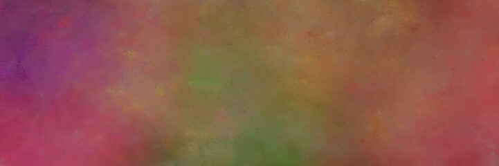 colorful grungy painting background graphic with pastel brown, dark moderate pink and dark olive green colors and space for text or image. can be used as header or banner