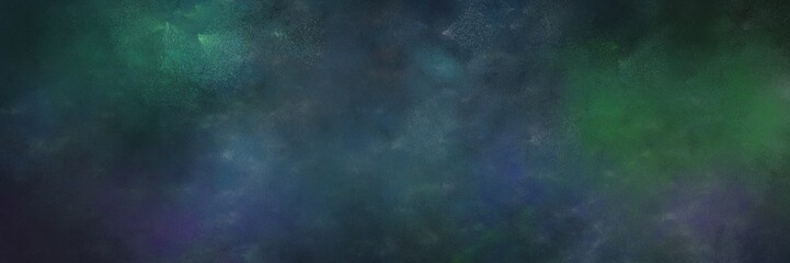 dark slate gray, blue chill and very dark green color background with space for text or image. vintage texture, distressed old textured painted design. can be used as header or banner