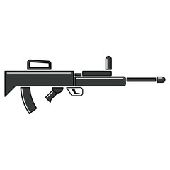 Isolated militay rifle icon