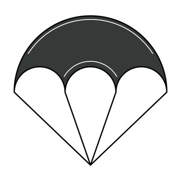 recommend clip art: Isolated parachute icon