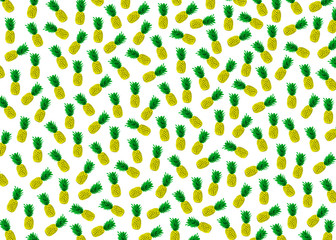 pineapple white background