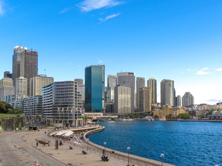 Fototapeta na wymiar Skyline Sydney Harbor in New South Wales Australia