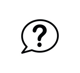 Question icon sign symbol vector logo template