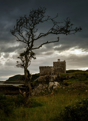 Mingary Castle stormy