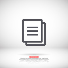 Files vector icon , lorem ipsum Flat design