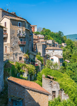 Scenic sight in the village of Vignanello, Province of Viterbo, Lazio, Italy.