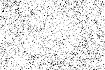 Obraz premium Black Grainy Texture Isolated On White Background. Dust Overlay. Dark Noise Granules. Digitally Generated Image. Vector Design Elements, Illustration, Eps 10.