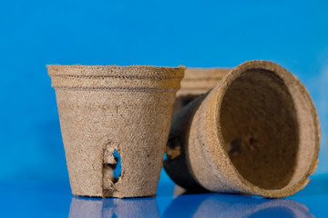 Naklejka premium Empty plant pots