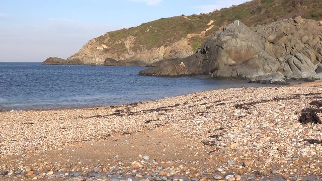 Sea beach on the Black Sea coast in the area of ​​Kilyos, Turkey