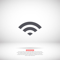 Wi-Fi vector icon , lorem ipsum Flat design
