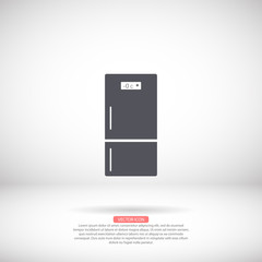 Fridge vector icon , lorem ipsum Flat design