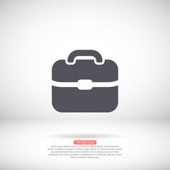 Portfolio vector icon , lorem ipsum Flat design