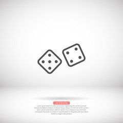 Settings vector icon , lorem ipsum Flat design