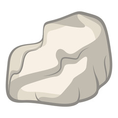 Isolated white rock