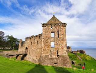 Fototapeta na wymiar View of the ruins of Saint Andrews