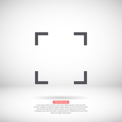 Vector icon Full screen , lorem ipsum Flat design