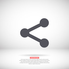 Network vector icon , lorem ipsum Flat design