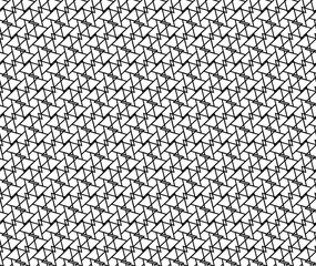 Abstract geometric pattern background with hexagonal and triangular texture. Black and white seamless pattern. Simple minimalistic pattern