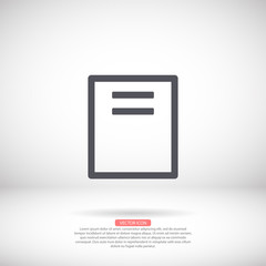 Files vector icon , lorem ipsum Flat design