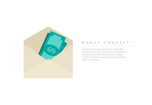 Money Concept Illustration Layout
