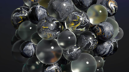 Beautiful background with fluid paint. 3d illustration, 3d rendering.