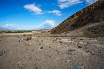 hikink the golden canyon - gower gulch circuit in death valley, california, usa