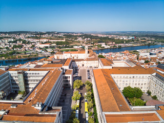 Fototapeta na wymiar Aerial View Of University Of Coimbra In Portugal