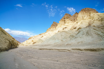 hikink the golden canyon - gower gulch circuit in death valley, california, usa