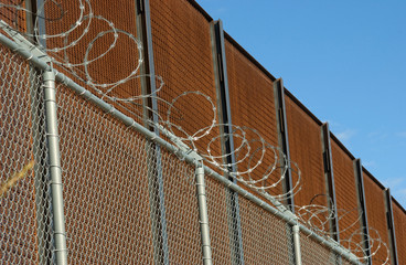 Border Fence between USA and Mexico