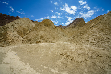 hikink the golden canyon - gower gulch circuit in death valley, california, usa