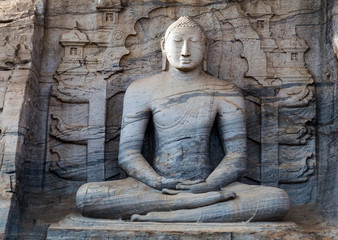 Buddha in rock