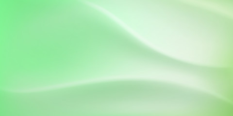 Abstract background with wavy surface in light green colors