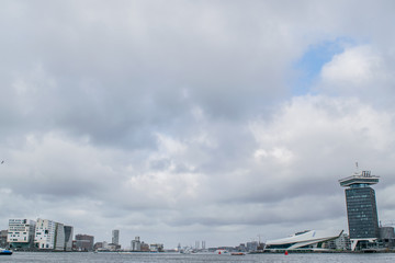 The River IJ in Amsterdam