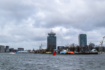 Obraz premium Amsterdam Lookout tower in Amsterdam North