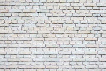 light brick wall background. texture of a flat brick wall close-up.