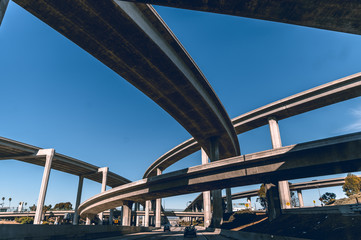 Los Angeles Interstate clover leaf