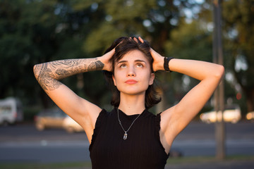 Woman Enjoying life