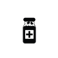 Medicine bottle and pills